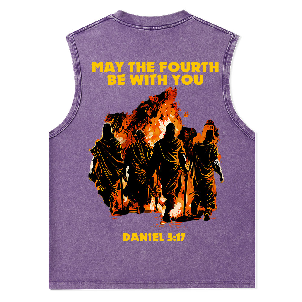 May The Fourth Be With You Christian Washed Tank Top