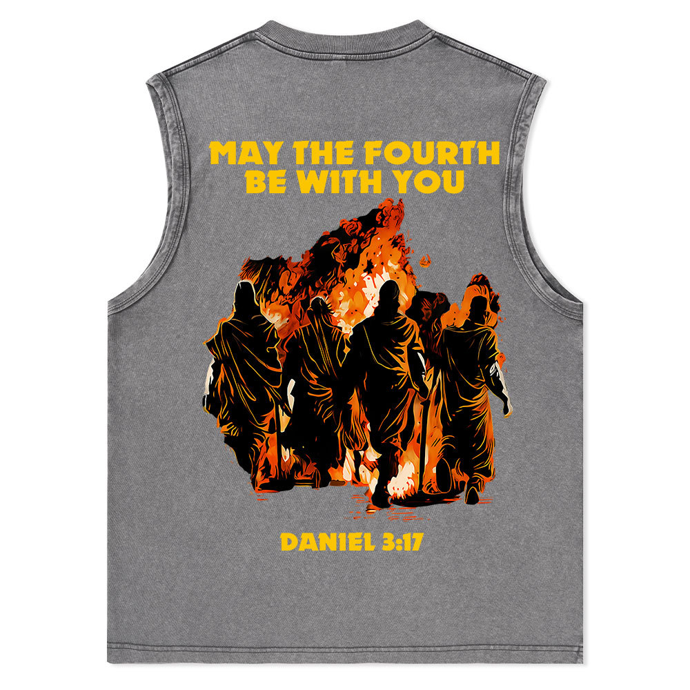 May The Fourth Be With You Christian Washed Tank Top