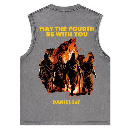 May The Fourth Be With You Christian Washed Tank Top
