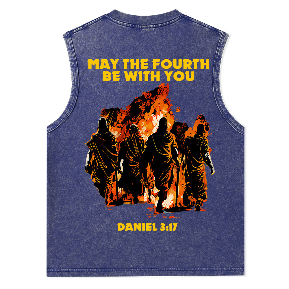 May The Fourth Be With You Christian Washed Tank Top