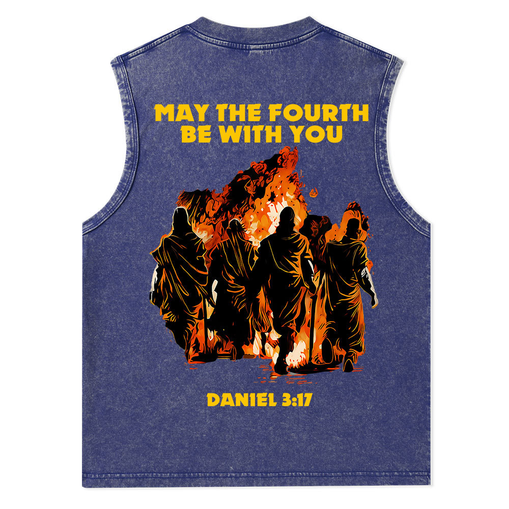 May The Fourth Be With You Christian Washed Tank Top