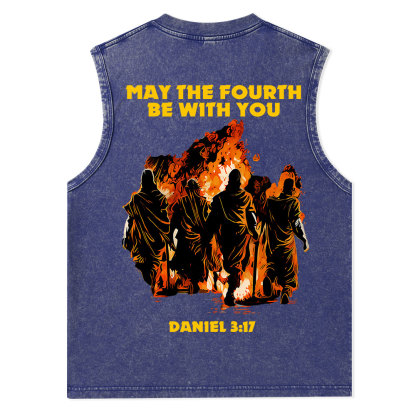 May The Fourth Be With You Christian Washed Tank Top