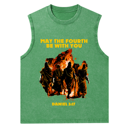 May The Fourth Be With You Christian Washed Tank Top