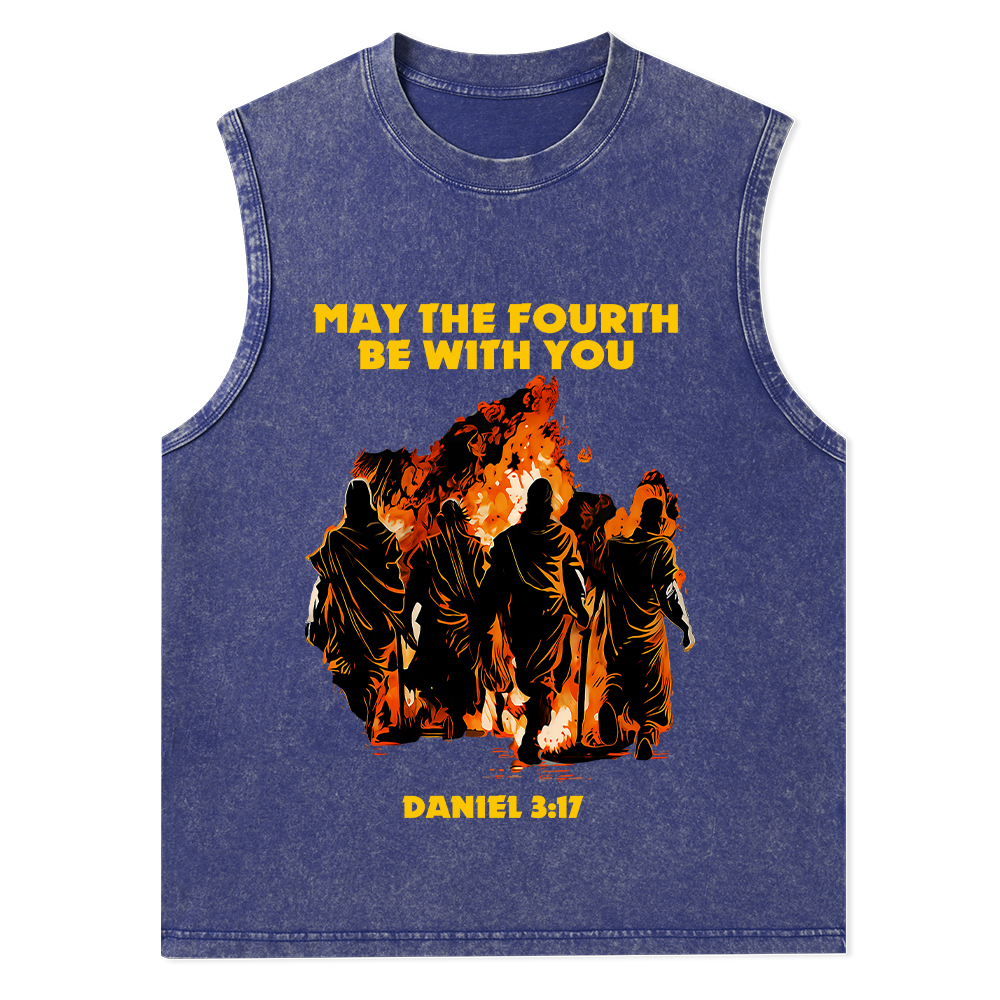 May The Fourth Be With You Christian Washed Tank Top