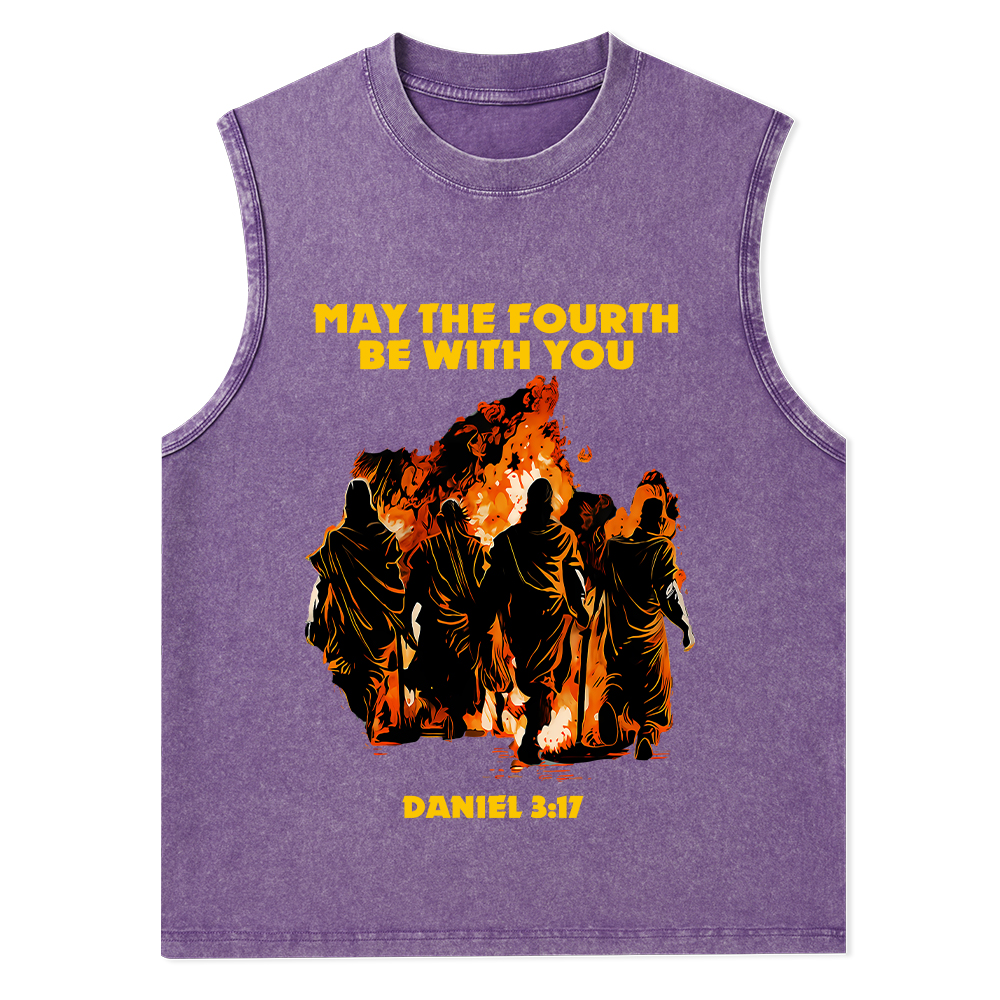May The Fourth Be With You Christian Washed Tank Top