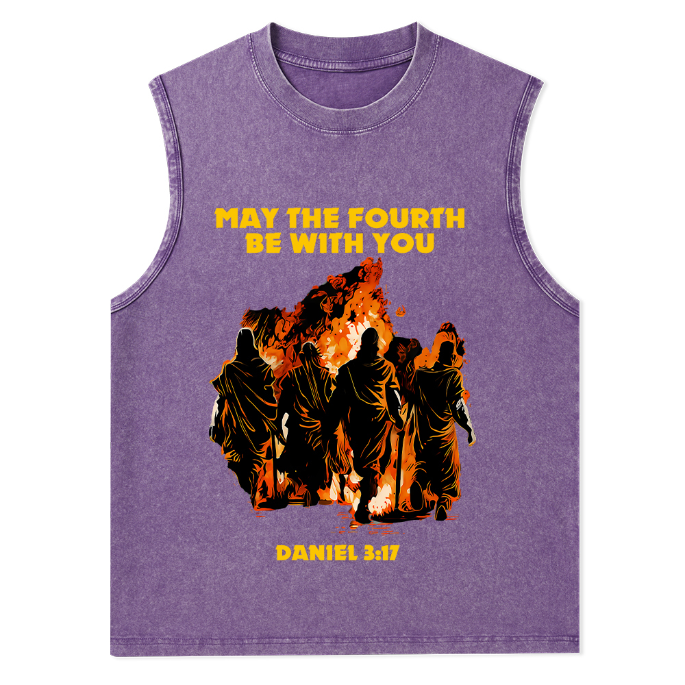 May The Fourth Be With You Christian Washed Tank Top