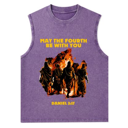 May The Fourth Be With You Christian Washed Tank Top