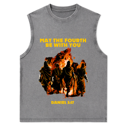 May The Fourth Be With You Christian Washed Tank Top