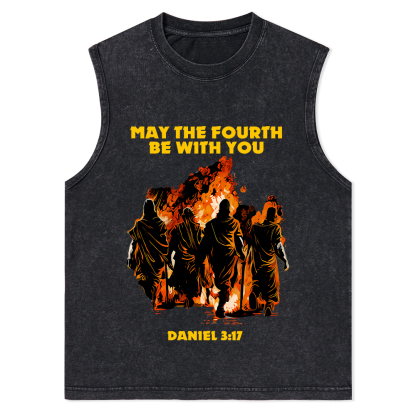 May The Fourth Be With You Christian Washed Tank Top