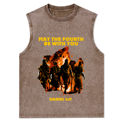 May The Fourth Be With You Christian Washed Tank Top