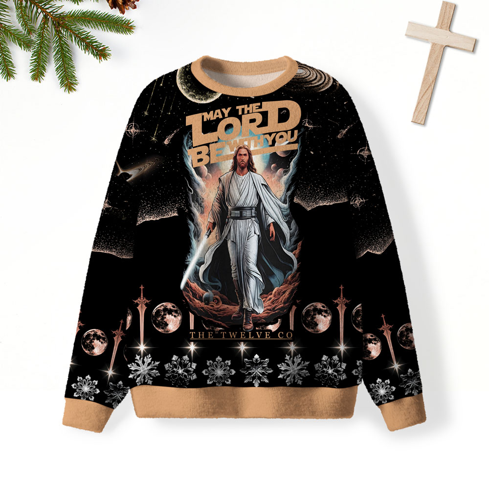 May The Lord Be With You Christian Lightweight Sweater