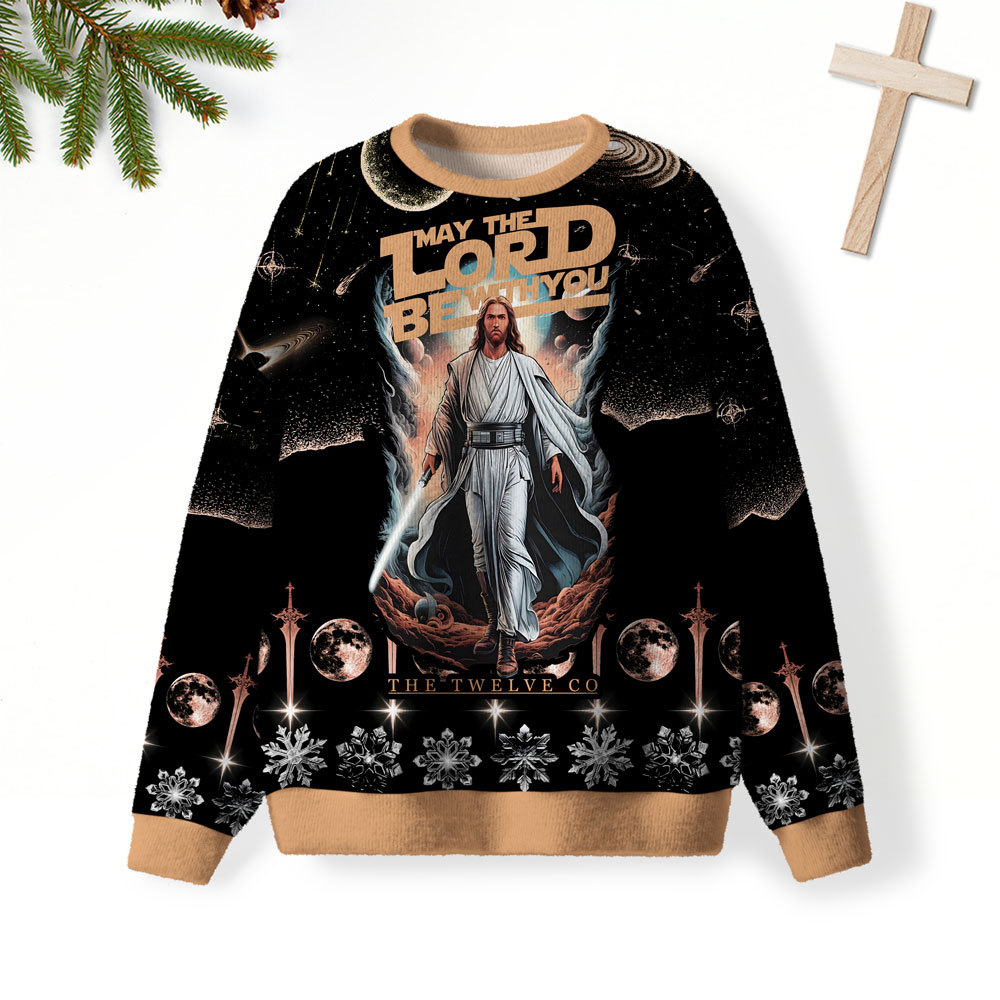 May The Lord Be With You Christian Lightweight Sweater