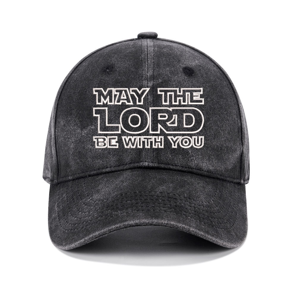 May The Lord Be With You Christian Washed Hat