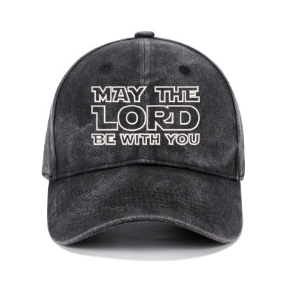 May The Lord Be With You Christian Washed Hat