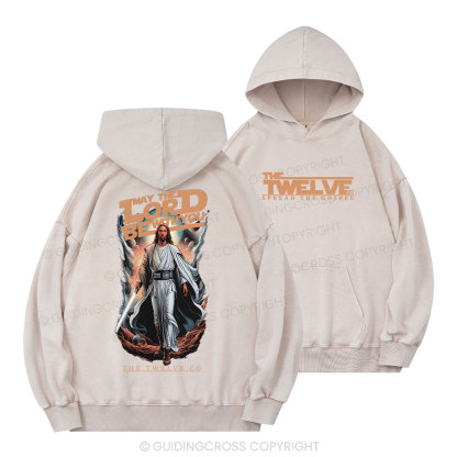 May The Lord Be With You Christian Washed Hoodie