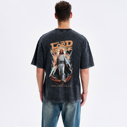 May The Lord Be With You Christian Washed T-Shirt