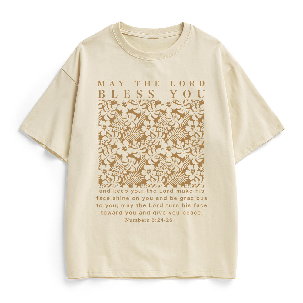 May The Lord Blessed You Christian Heavy Cotton T-Shirt