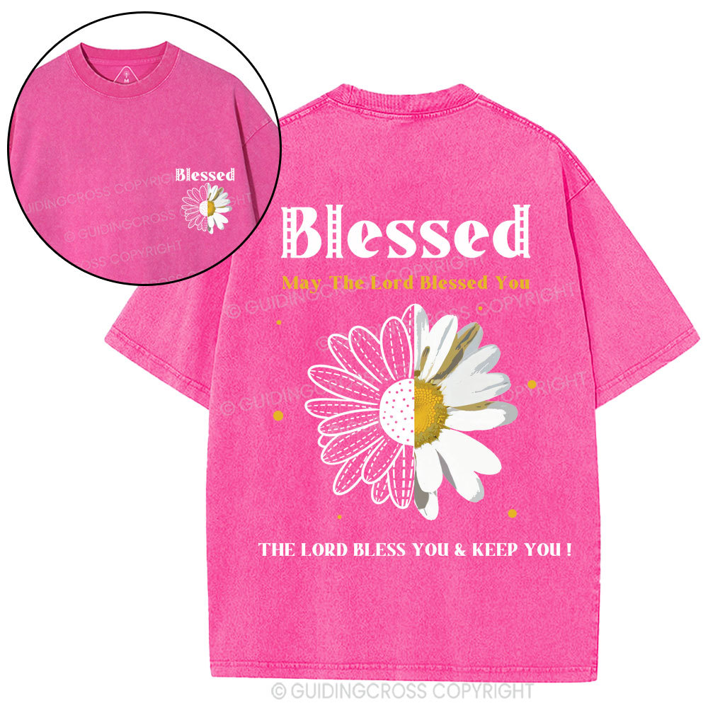 May The Lord Blessed You Christian Washed T-Shirt