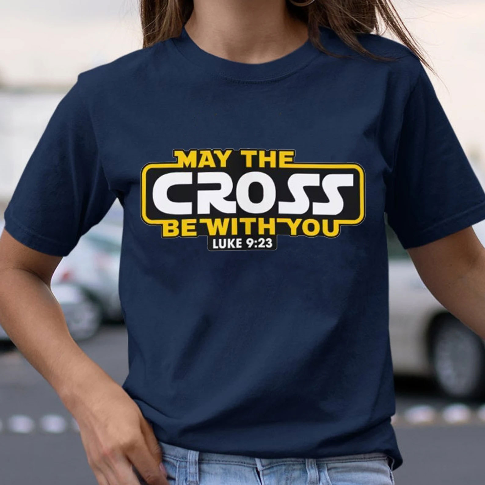 May the Cross be with You Christian T-Shirt