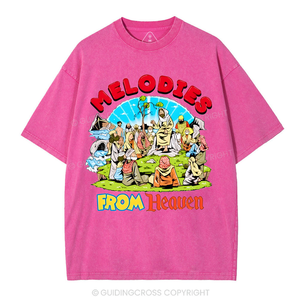 Double-sided sample washed T-Shirt Sale - GuidingCross