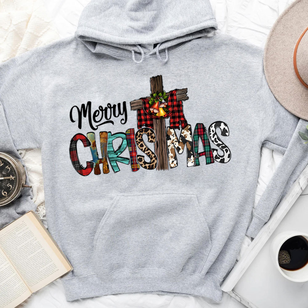 Merry Christ Mas Christian Christmas Hoodie