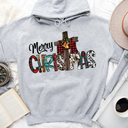 Merry Christ Mas Christian Christmas Hoodie