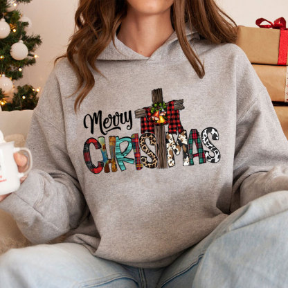 Merry Christ Mas Christian Christmas Hoodie