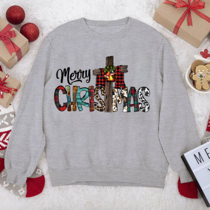 Merry Christ Mas Christian Christmas Sweatshirt