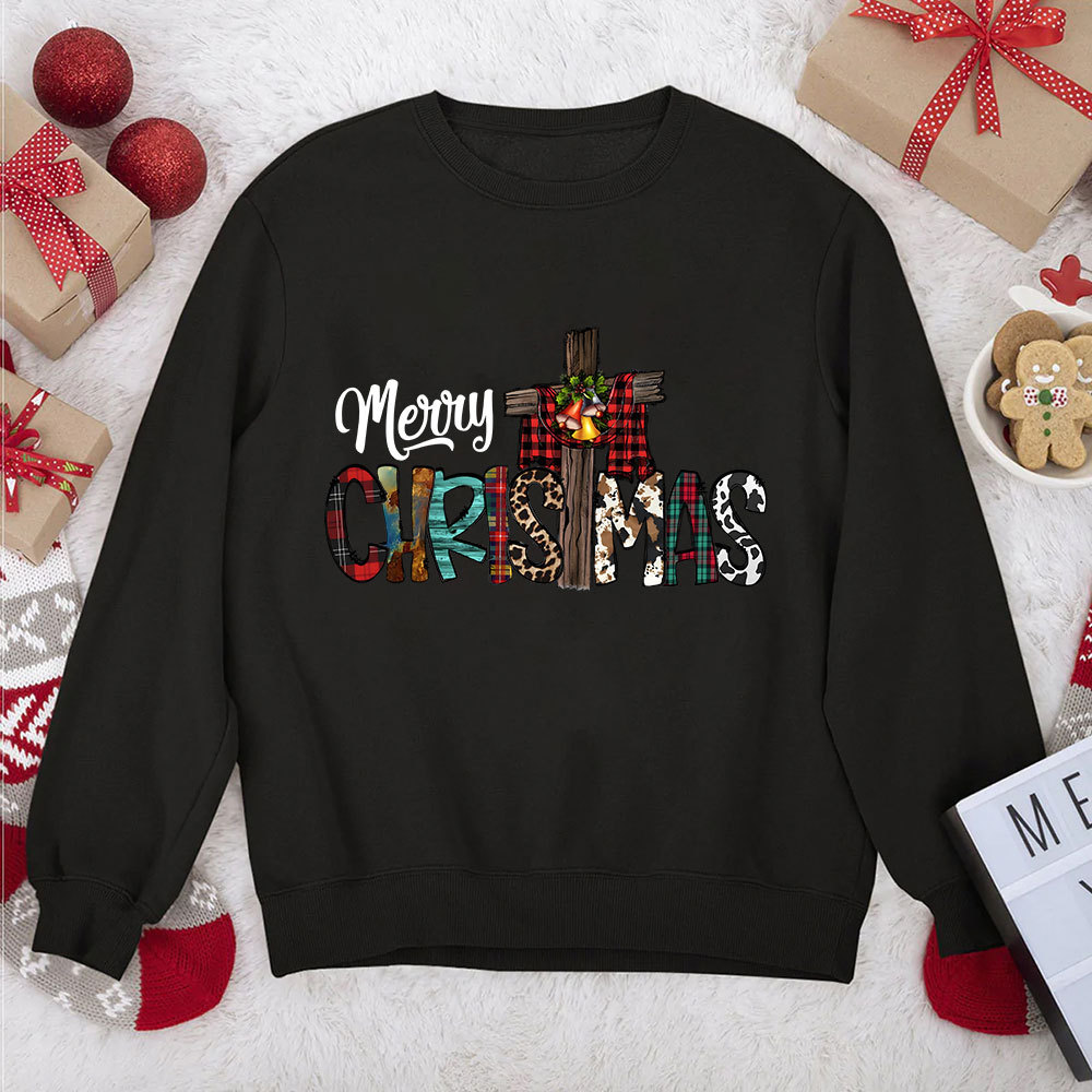 Merry Christ Mas Christian Christmas Sweatshirt