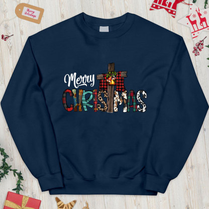 Merry Christ Mas Christian Christmas Sweatshirt