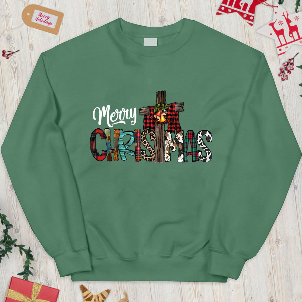 Merry Christ Mas Christian Christmas Sweatshirt