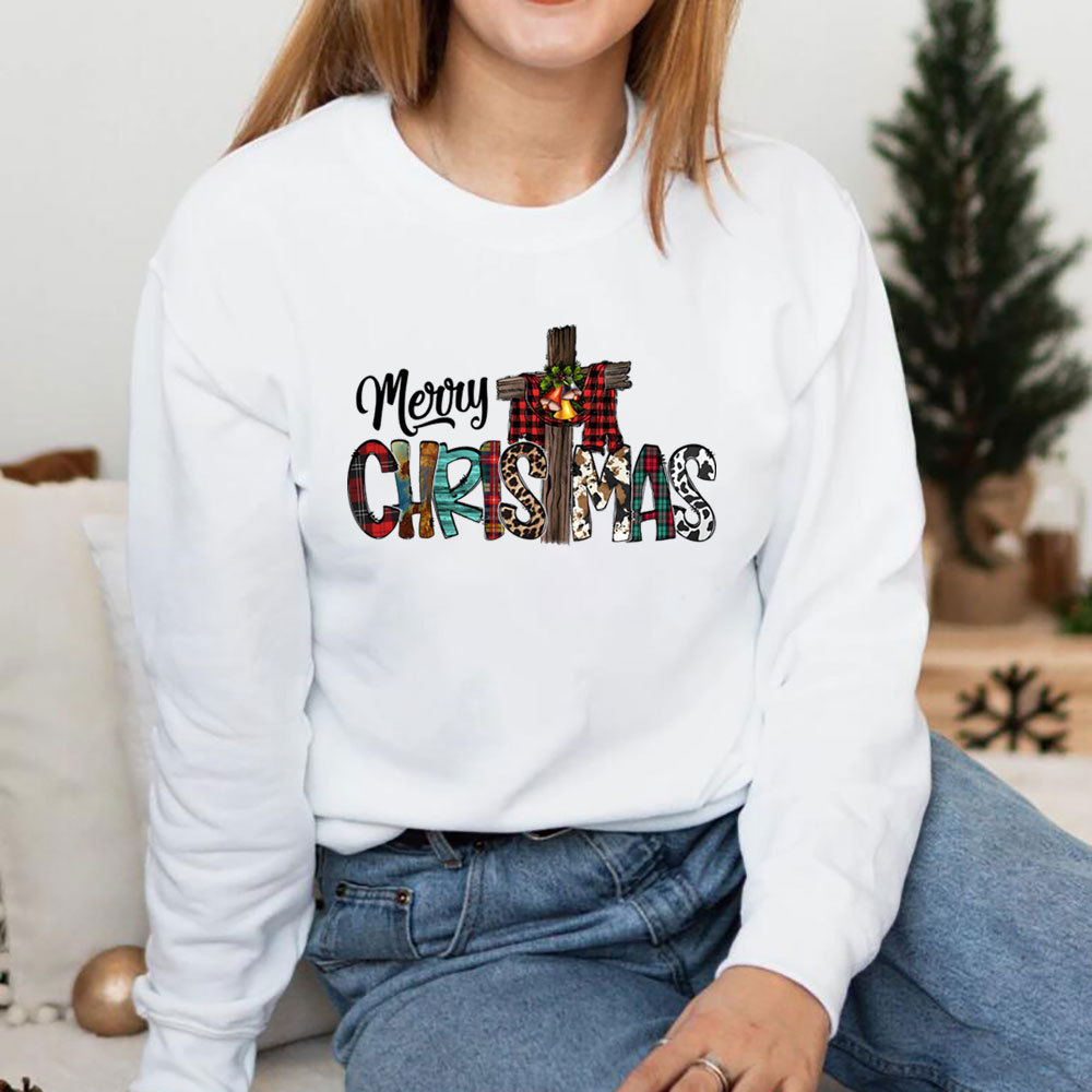 Merry Christ Mas Christian Christmas Sweatshirt