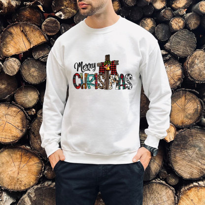 Merry Christ Mas Christian Christmas Sweatshirt