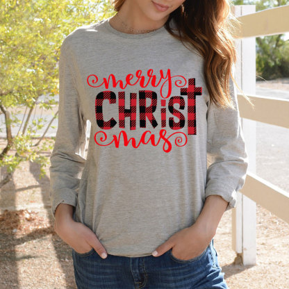 Merry Christ Mas Christian Christmas Long Sleeve T-Shirt