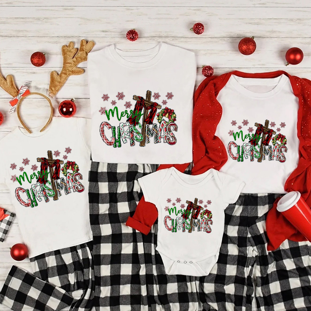 Merry Christmas Christian Family Matching Shirts