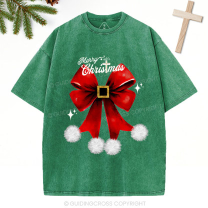 Merry Christmas Christian Washed T-Shirt