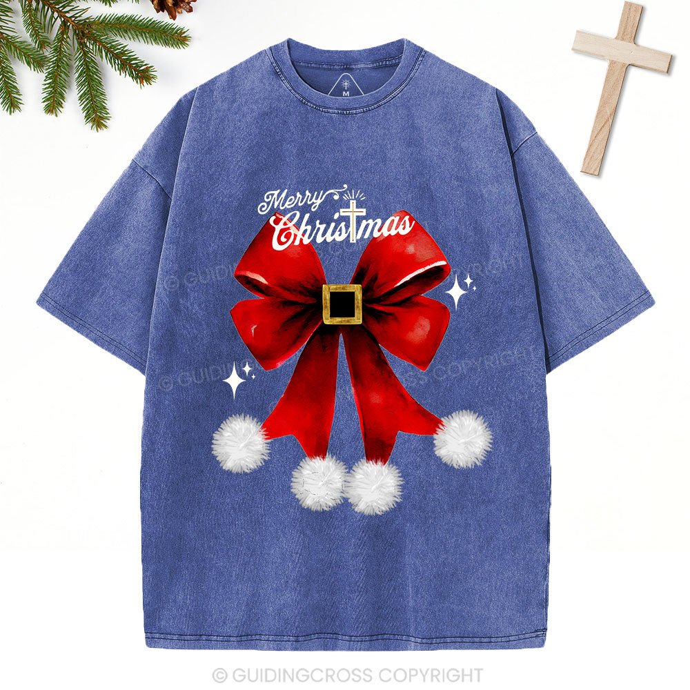 Merry Christmas Christian Washed T-Shirt