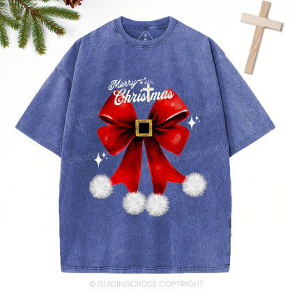 Merry Christmas Christian Washed T-Shirt
