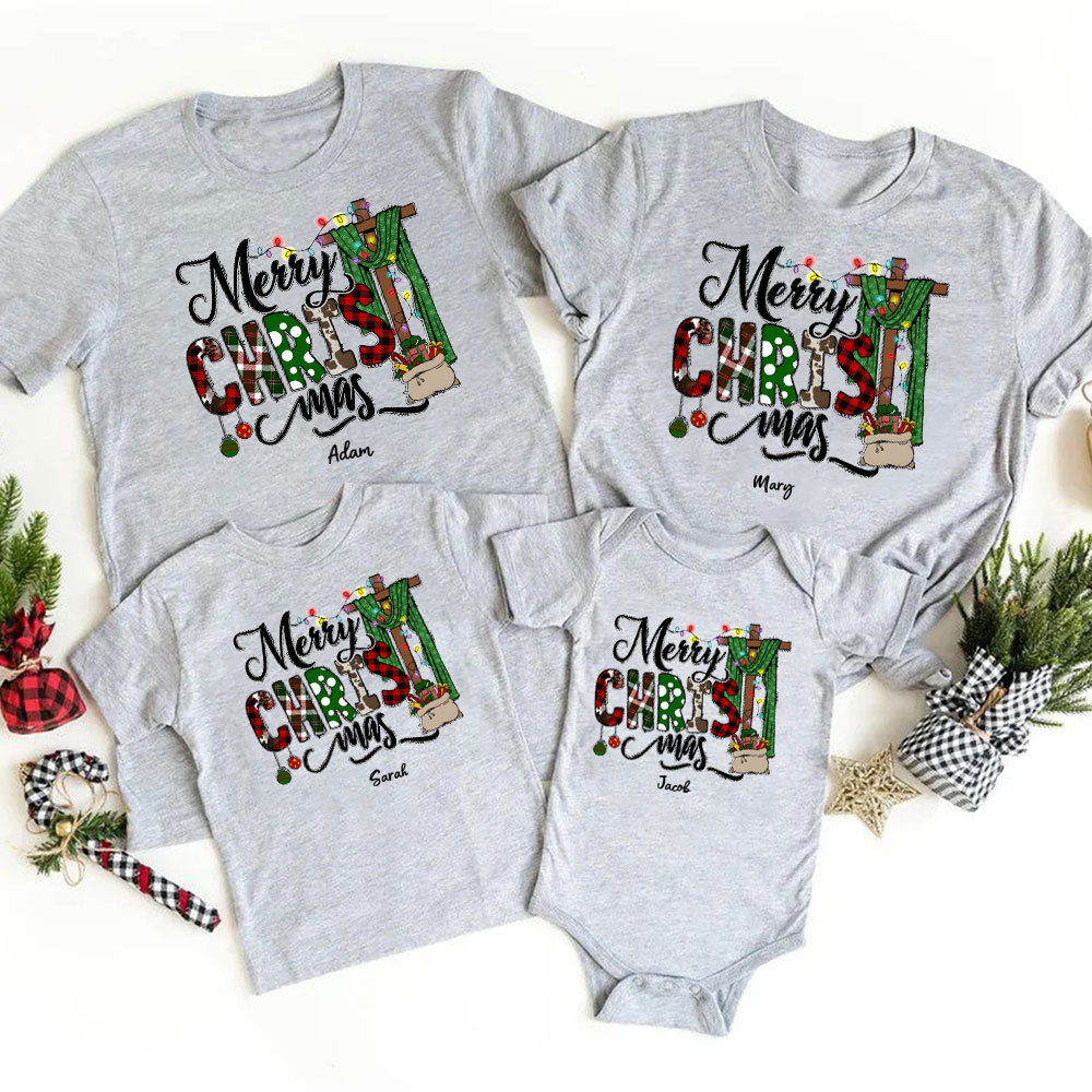 Merry Christmas Family Matching Shirts