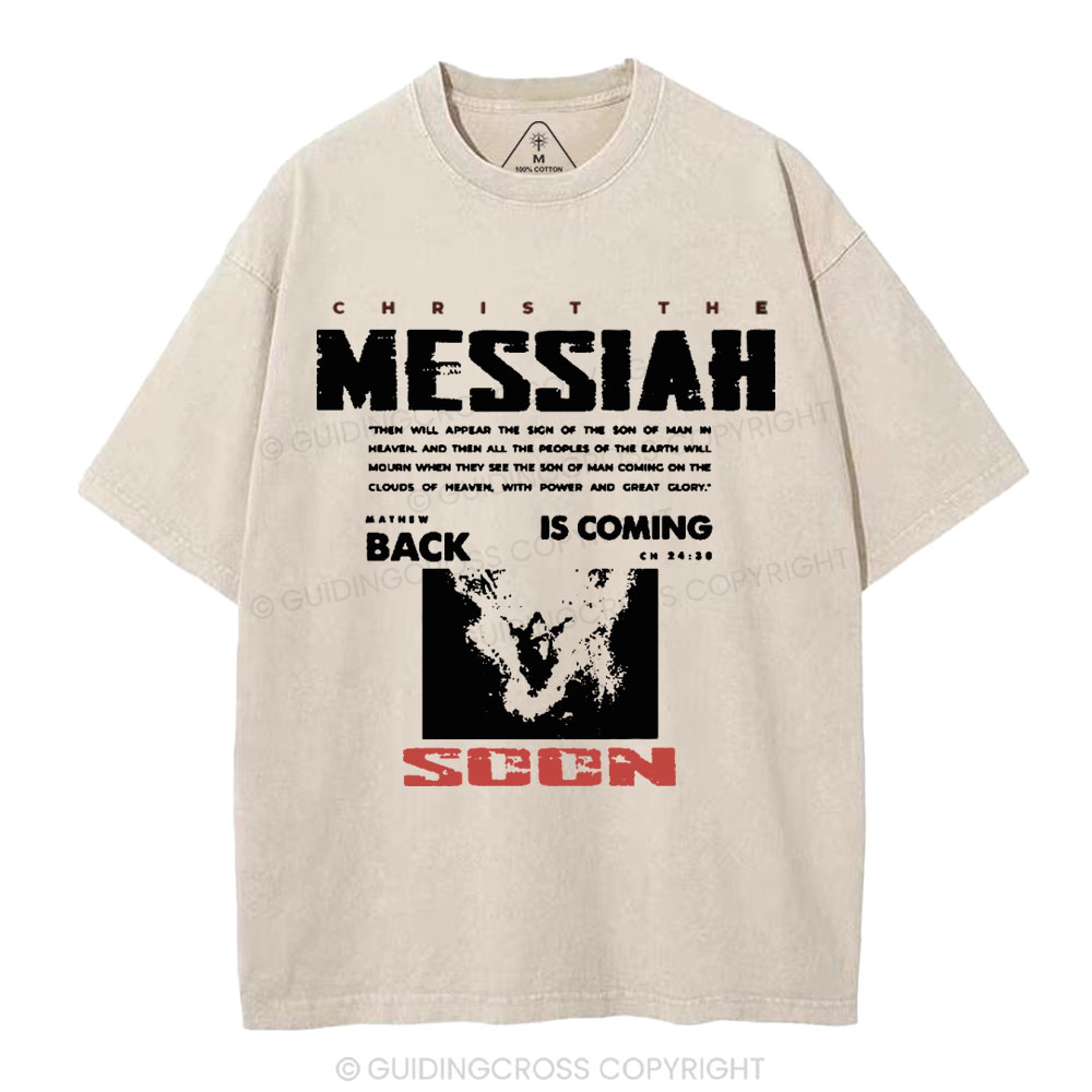 Messiah Is Coming Christian Washed T-Shirt