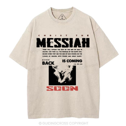Messiah Is Coming Christian Washed T-Shirt