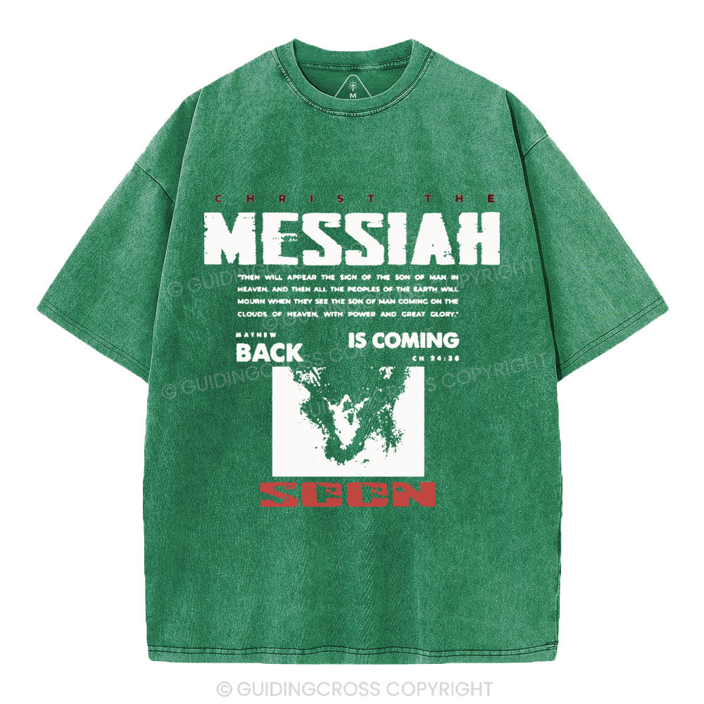 Messiah Is Coming Christian Washed T-Shirt