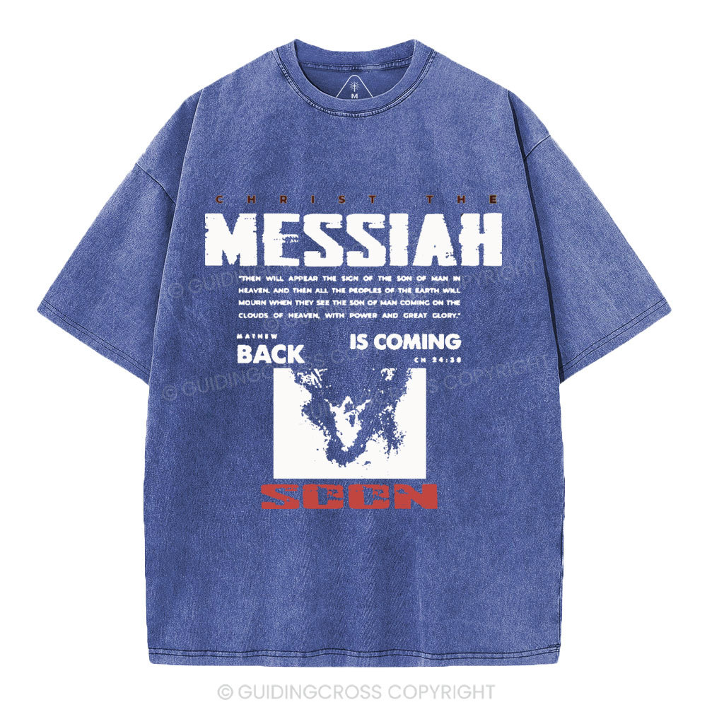Messiah Is Coming Christian Washed T-Shirt