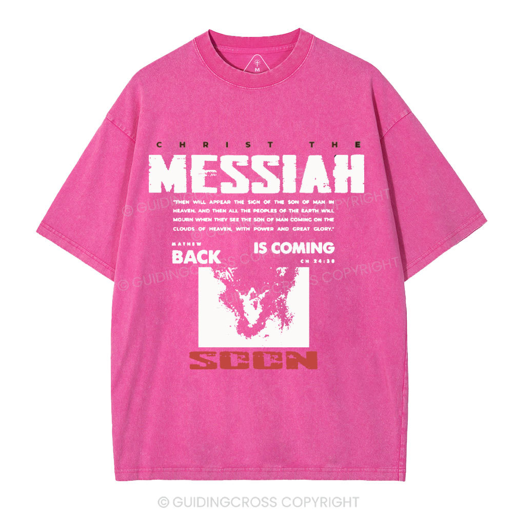 Messiah Is Coming Christian Washed T-Shirt