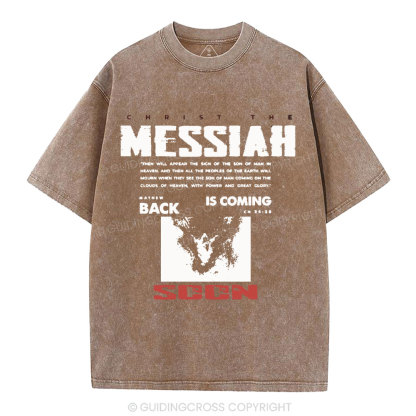 Messiah Is Coming Christian Washed T-Shirt
