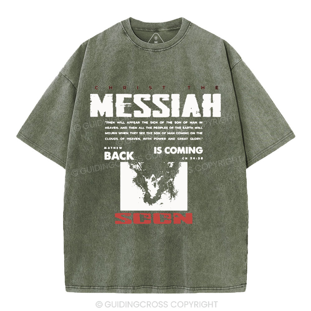Messiah Is Coming Christian Washed T-Shirt