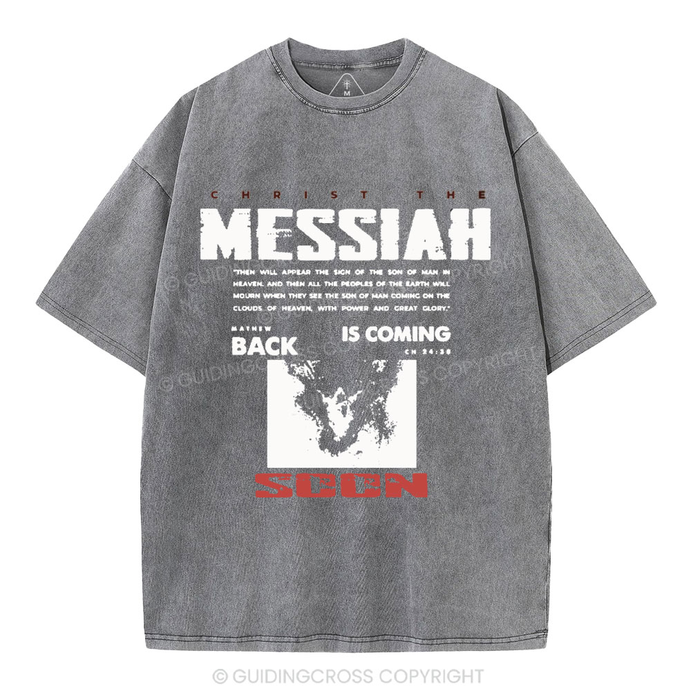 Messiah Is Coming Christian Washed T-Shirt