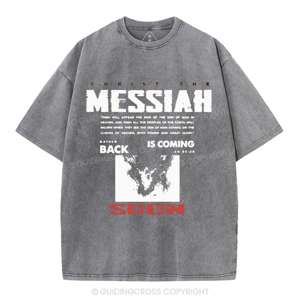 Messiah Is Coming Christian Washed T-Shirt