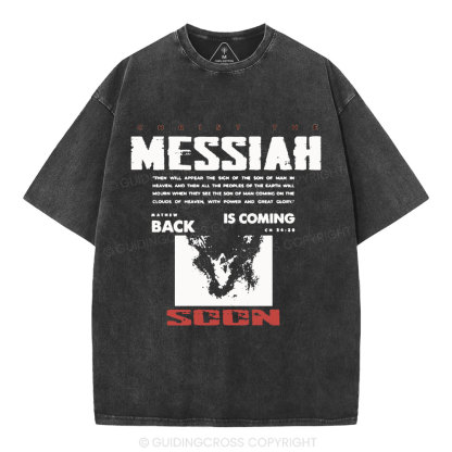 Messiah Is Coming Christian Washed T-Shirt