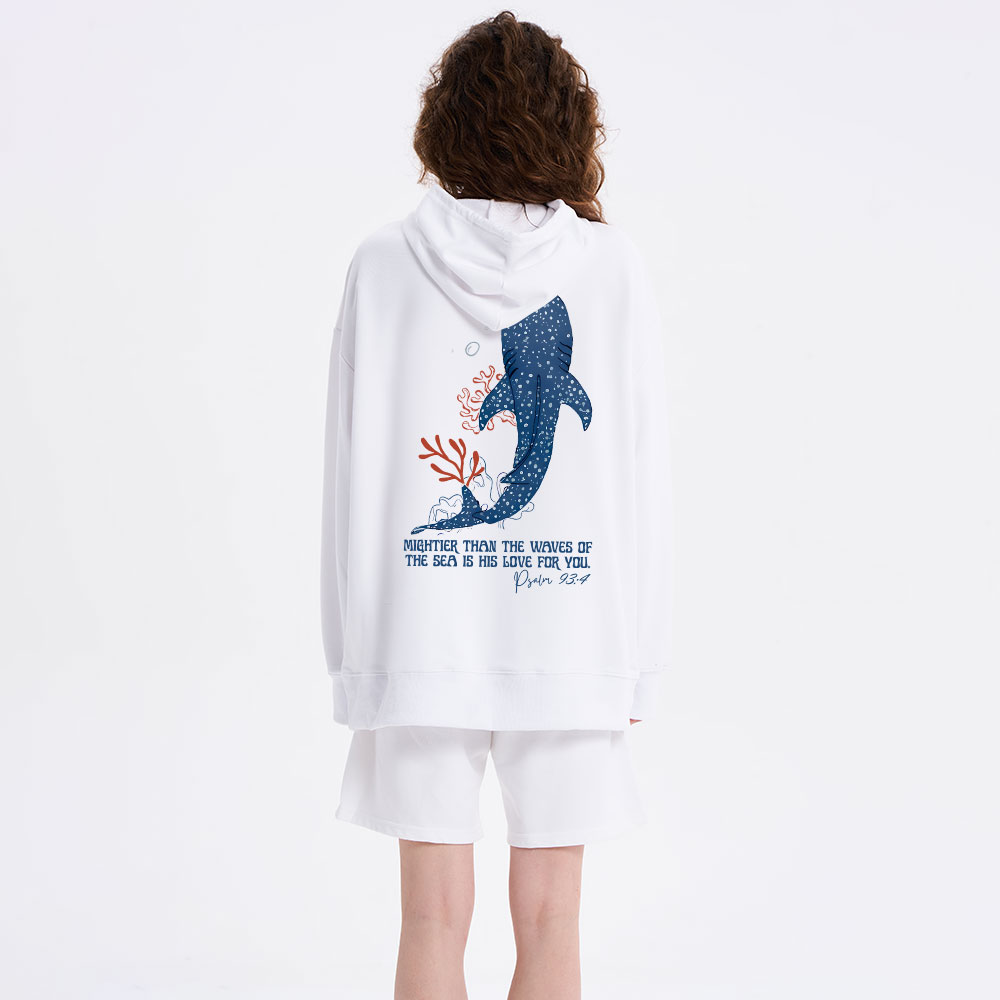 Mightier Than The Waves Classic Christian Hoodie